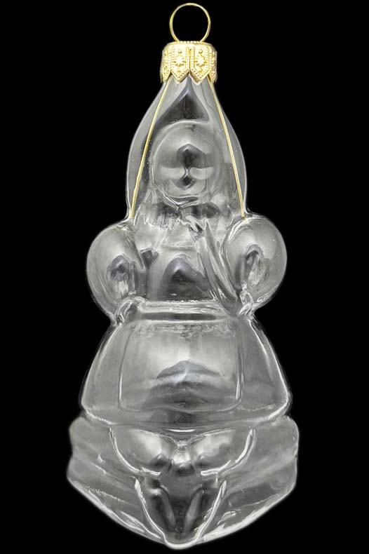 Стеклянная елочная игрушка Заготовка Принцесса на горошине 13 см 161527000